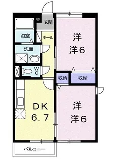 ネオレジデンス【2階】の間取り