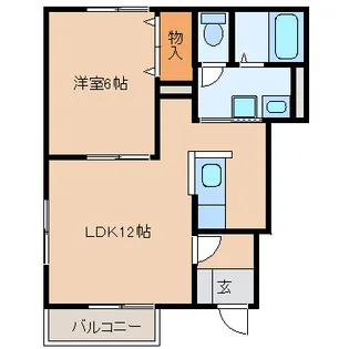 ウェルヴィラ【1階】の間取り
