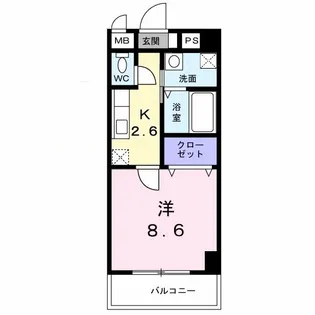 大阪府東大阪市長田2【マンション】の間取り