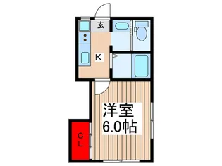 草野ハイツ【1階】の間取り