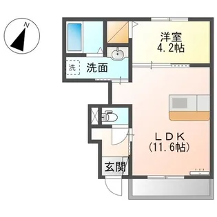 エクロール(eclore)【1階】の間取り