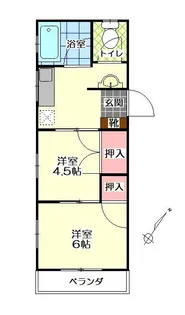 曽我ハイツ【2階】の間取り