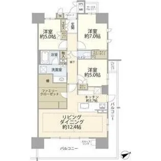 愛知県日進市栄3【マンション】の間取り