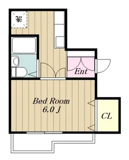 1Kの間取り画像