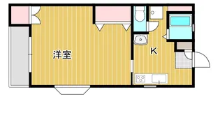 グランディ鶴形【2階】の間取り