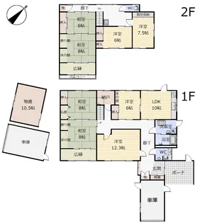 富山県富山市呉羽町【一戸建】の間取り