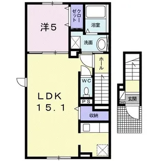 グレイスフル・サンX【2階】の間取り