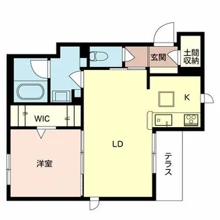 シャーメゾン クオーレ【1階】の間取り