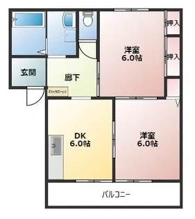 ディアス宮ノ陣【2階】の間取り