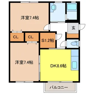 マルベリー【2階】の間取り