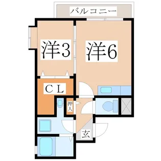 鹿児島県鹿児島市武3【マンション】の間取り