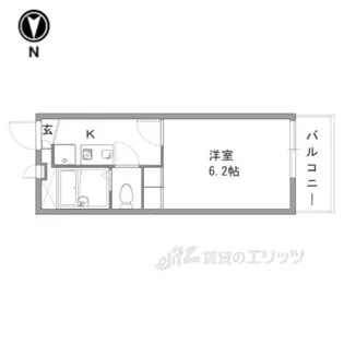 レオパレスブルーファン【2階】の間取り