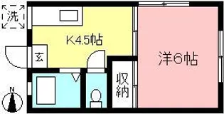 桃源荘【1階】の間取り