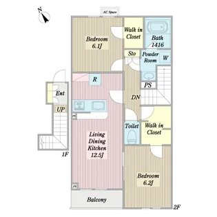 オルキデーア【2階】の間取り