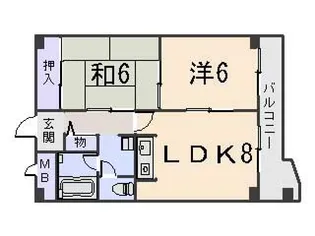 ロイヤル現代【1階】の間取り
