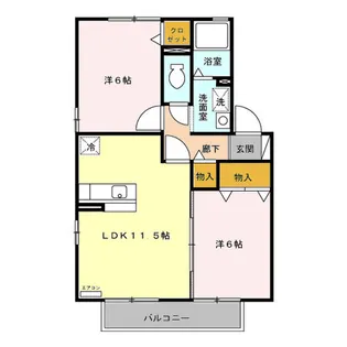 フェニックスF【2階】の間取り