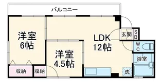 シャンボール長久手【3階】の間取り