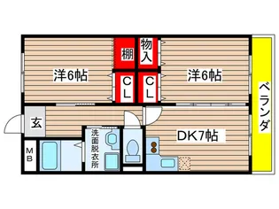 岡部ビル【4階】の間取り