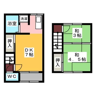 愛知県名古屋市港区小碓2【一戸建】の間取り