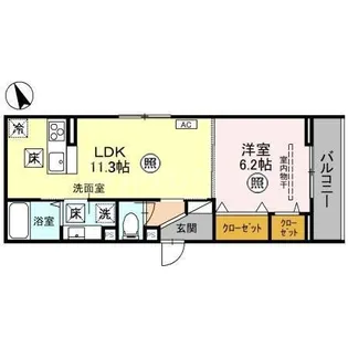 埼玉県さいたま市北区土呂町2【アパート】の間取り