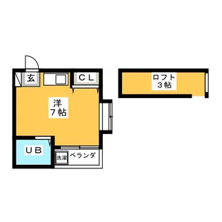 アルモワール【2階】の間取り