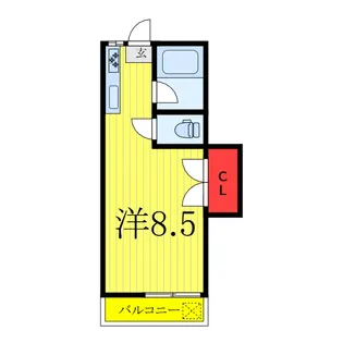 ローゼ小川【1階】の間取り