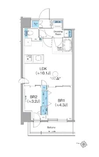 東京都大田区仲池上1【マンション】の間取り