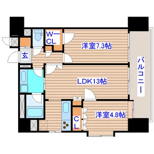 RamsesA仙台駅前ターミナル【9階】の間取り