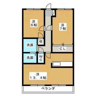 グラン コリーヌ【1階】の間取り