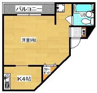 ハウスうらら【1階】の間取り