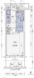 エステムコート梅田・天神橋IIグラシオ【7階】の間取り