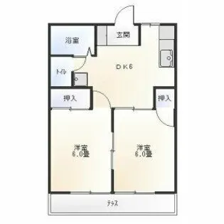 愛知県岡崎市井内町字西浦【アパート】の間取り