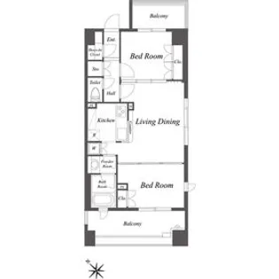 グレースレジデンス東京【7階】の間取り