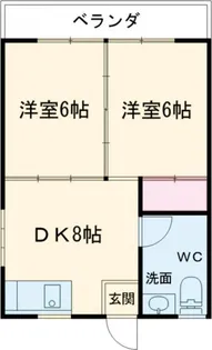 ローズハイム松山【3階】の間取り