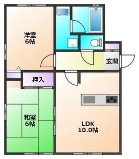 シュタインハウス【1階】の間取り