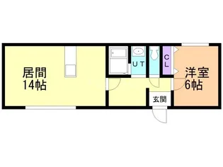 広田ハイツ【3階】の間取り