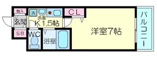 エスリード新梅田【3階】の間取り
