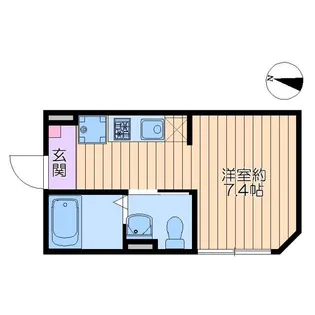 東京都足立区千住大川町【アパート】の間取り