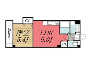 千葉県千葉市中央区鶴沢町【マンション】の間取り