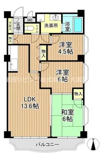 埼玉県さいたま市大宮区上小町【マンション】の間取り