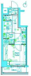 ブライズ西大井【4階】の間取り