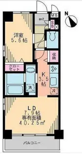 東京都世田谷区下馬2【マンション】の間取り