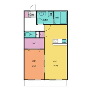ファビュラス・ヴェルム【1階】の間取り