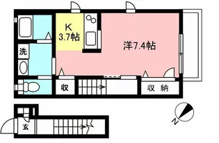 ’Aina pali【2階】の間取り
