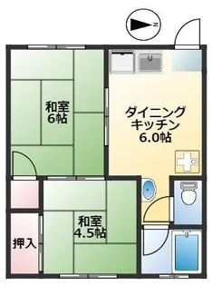 コーポルポール【2階】の間取り