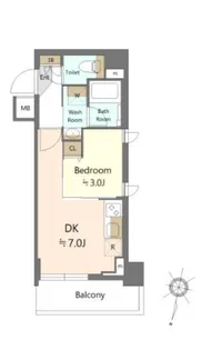 SHOKEN Residence西馬込【3階】の間取り