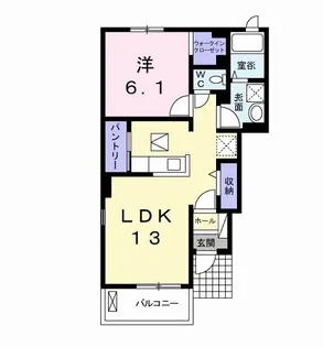ガーデンハウス茂原IV【1階】の間取り