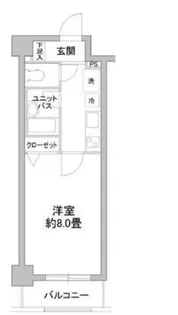 カスタリア野毛山【5階】の間取り