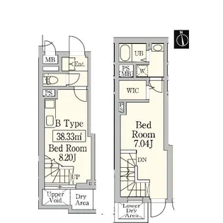 アグレシオ品川大井の間取り
