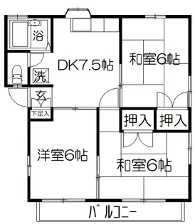 コーポヤジマ【2階】の間取り